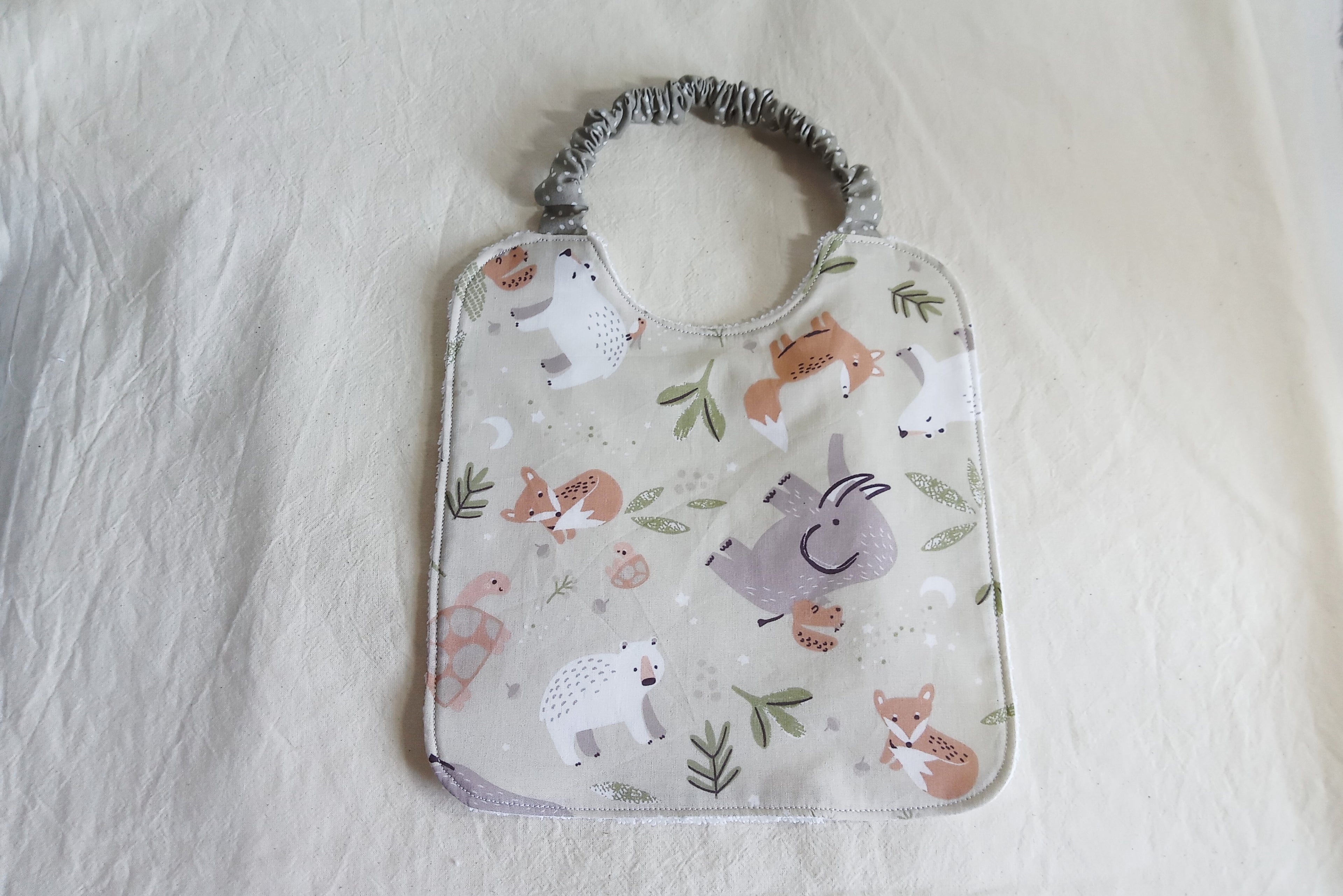Bavaglino con elastico 1-2 anni - Ideale per asilo nido (Personalizzabile)