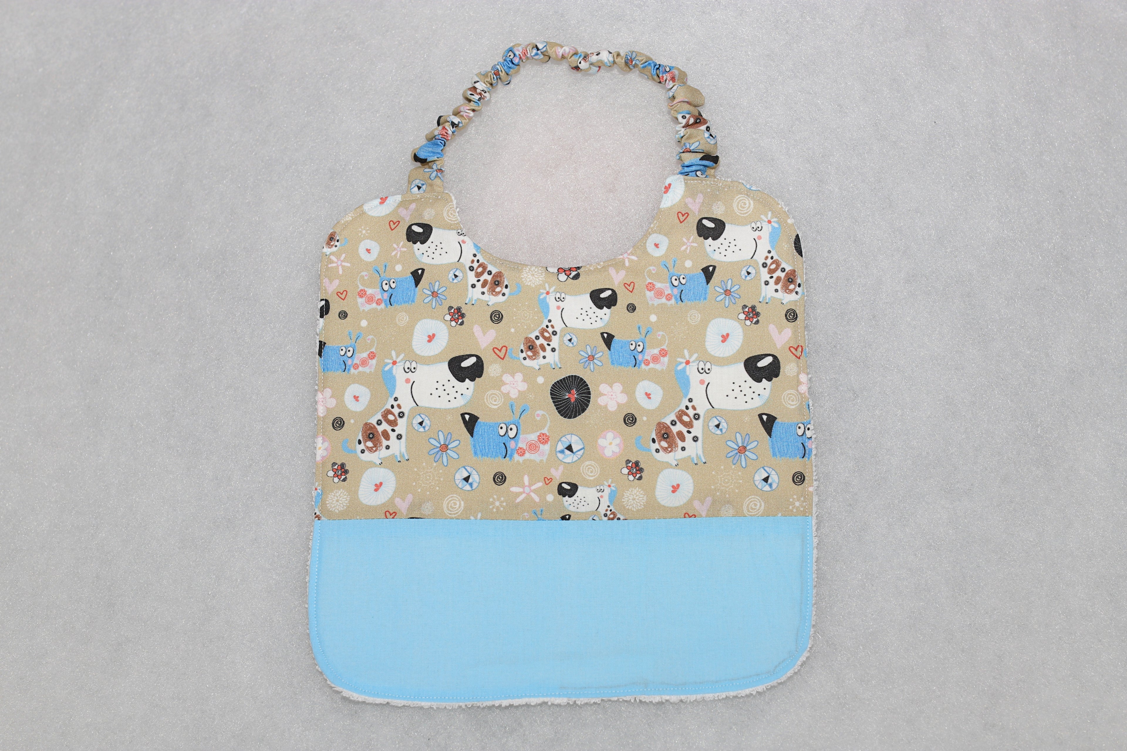 Bavaglino con elastico bambino 1-2 anni - cotone 100%, fatto a mano