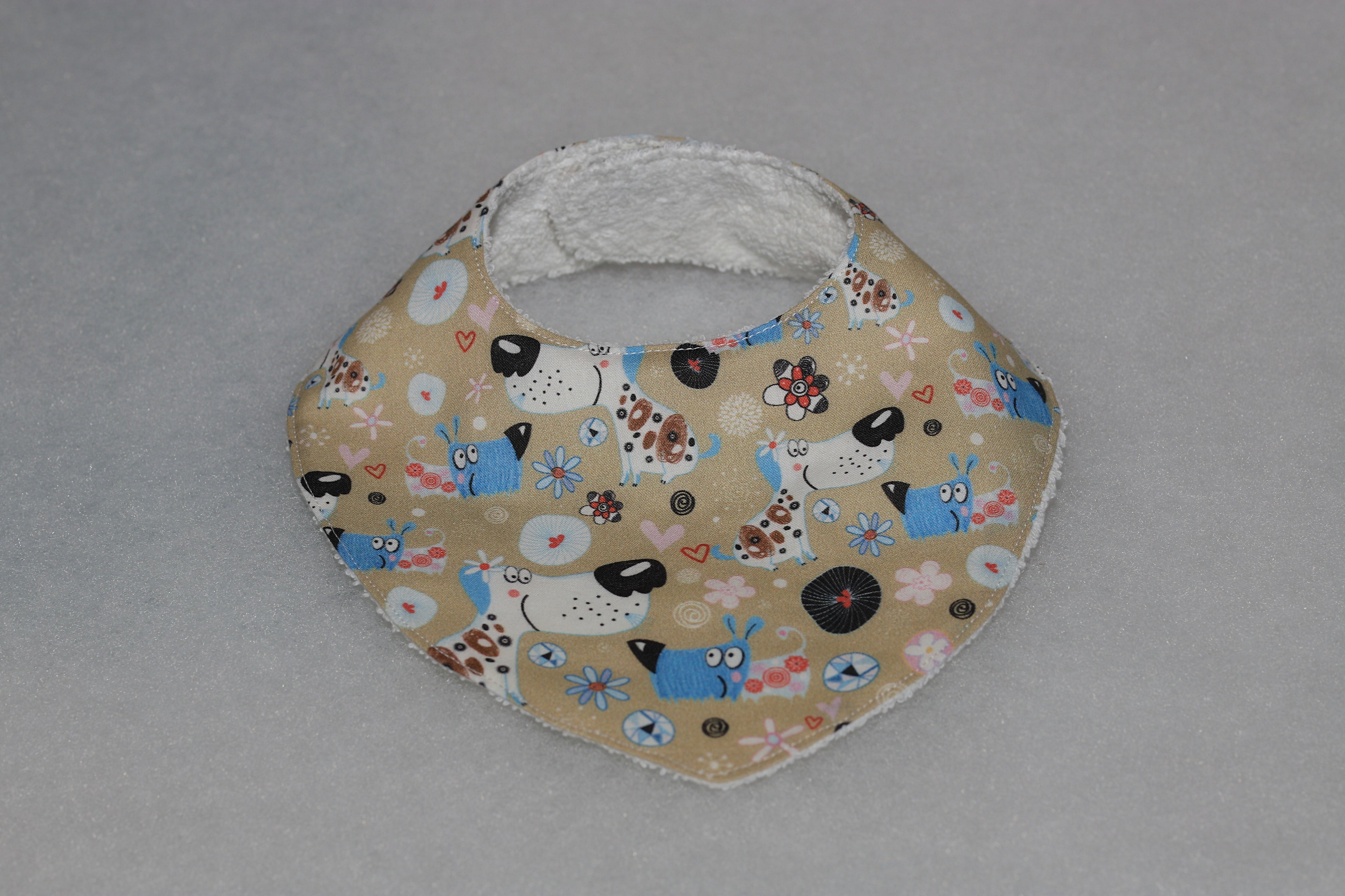 Bavaglino bandana neonato 0-6 mesi - cotone 100%, fatto a mano