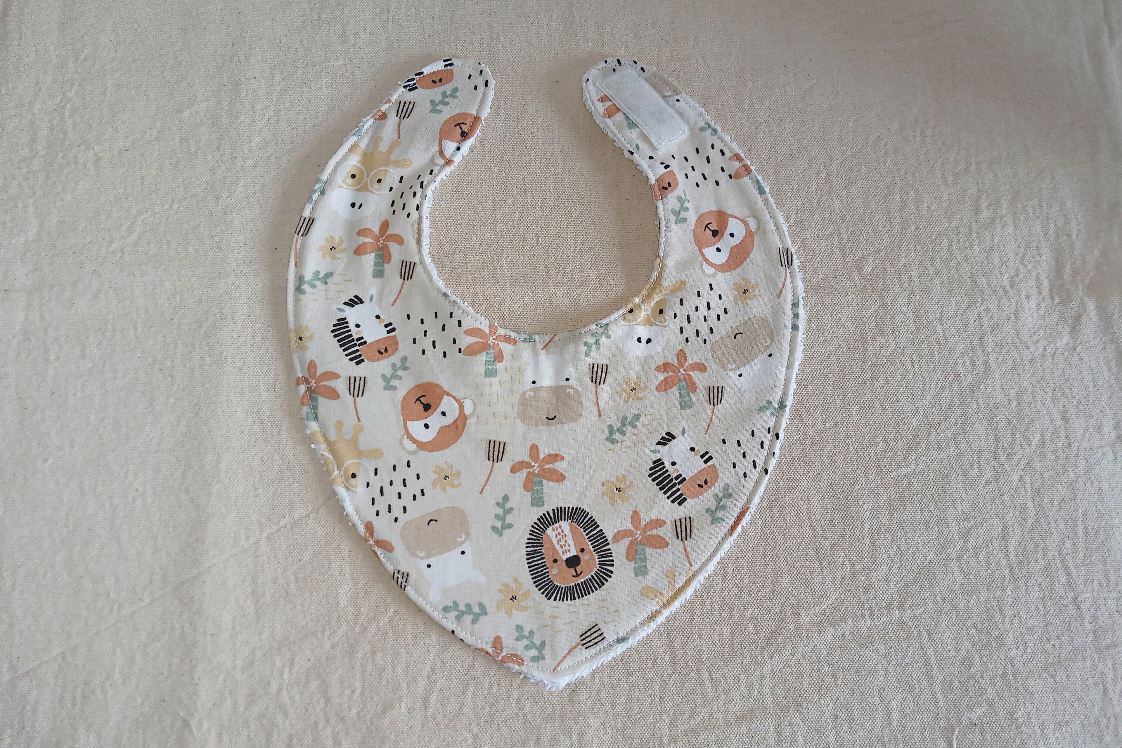 Bavaglino bandana neonato 0-6 mesi - cotone 100%, fatto a mano