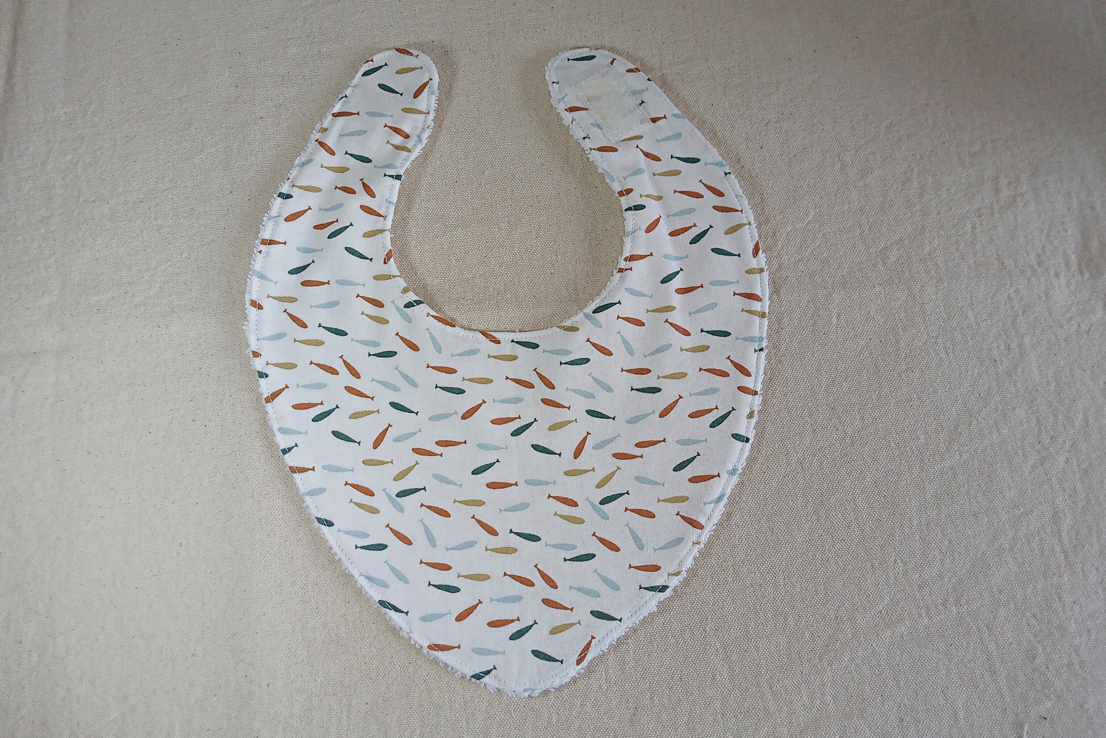 Bavaglino bandana neonato 0-6 mesi - cotone 100%, fatto a mano