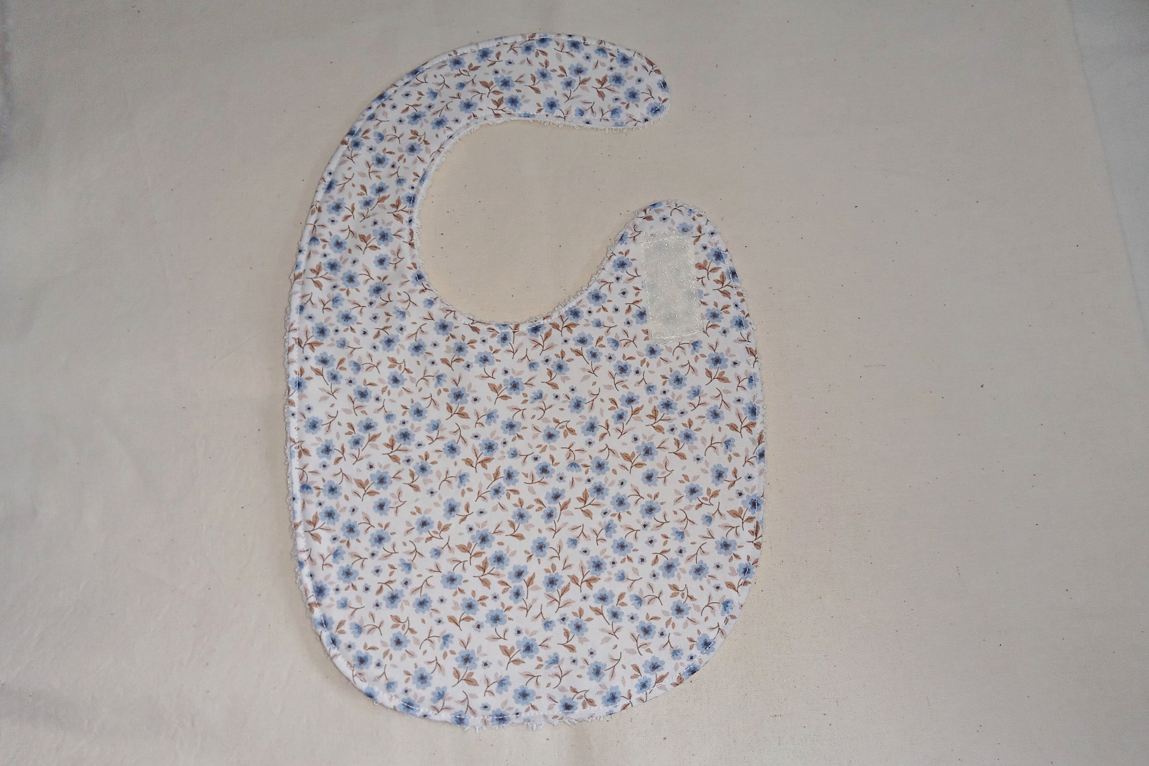 Bavaglino neonato 0-3 mesi - cotone 100%, fatto a mano