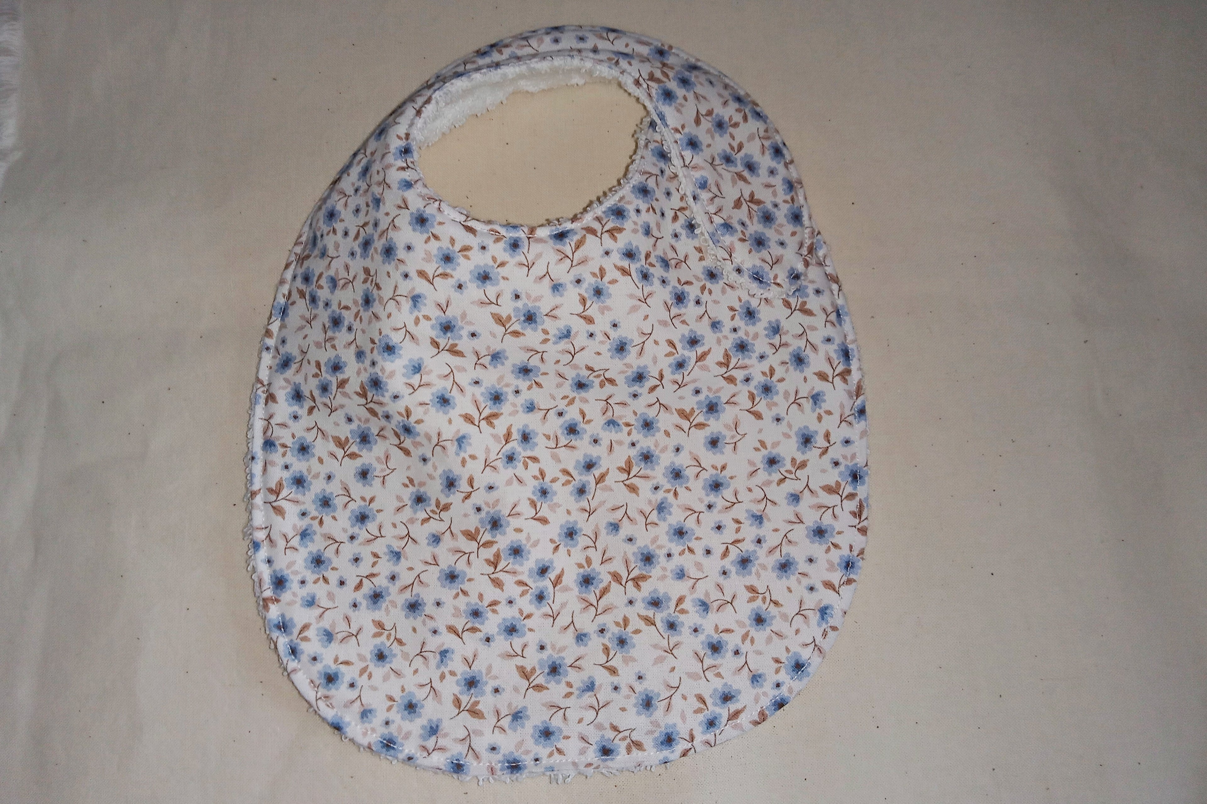 Bavaglino neonato 0-3 mesi - cotone 100%, fatto a mano