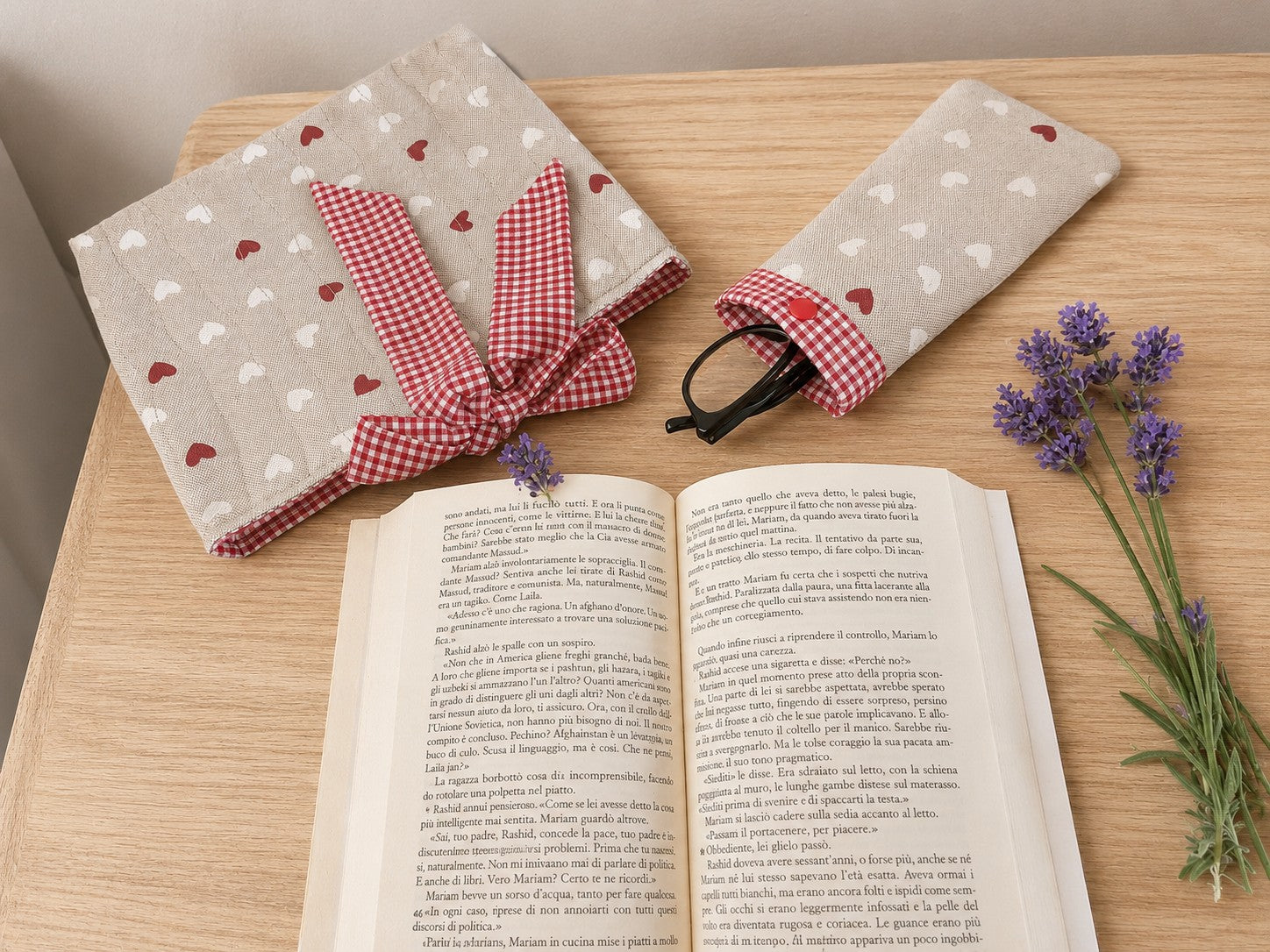 Custodia porta libro trapuntata