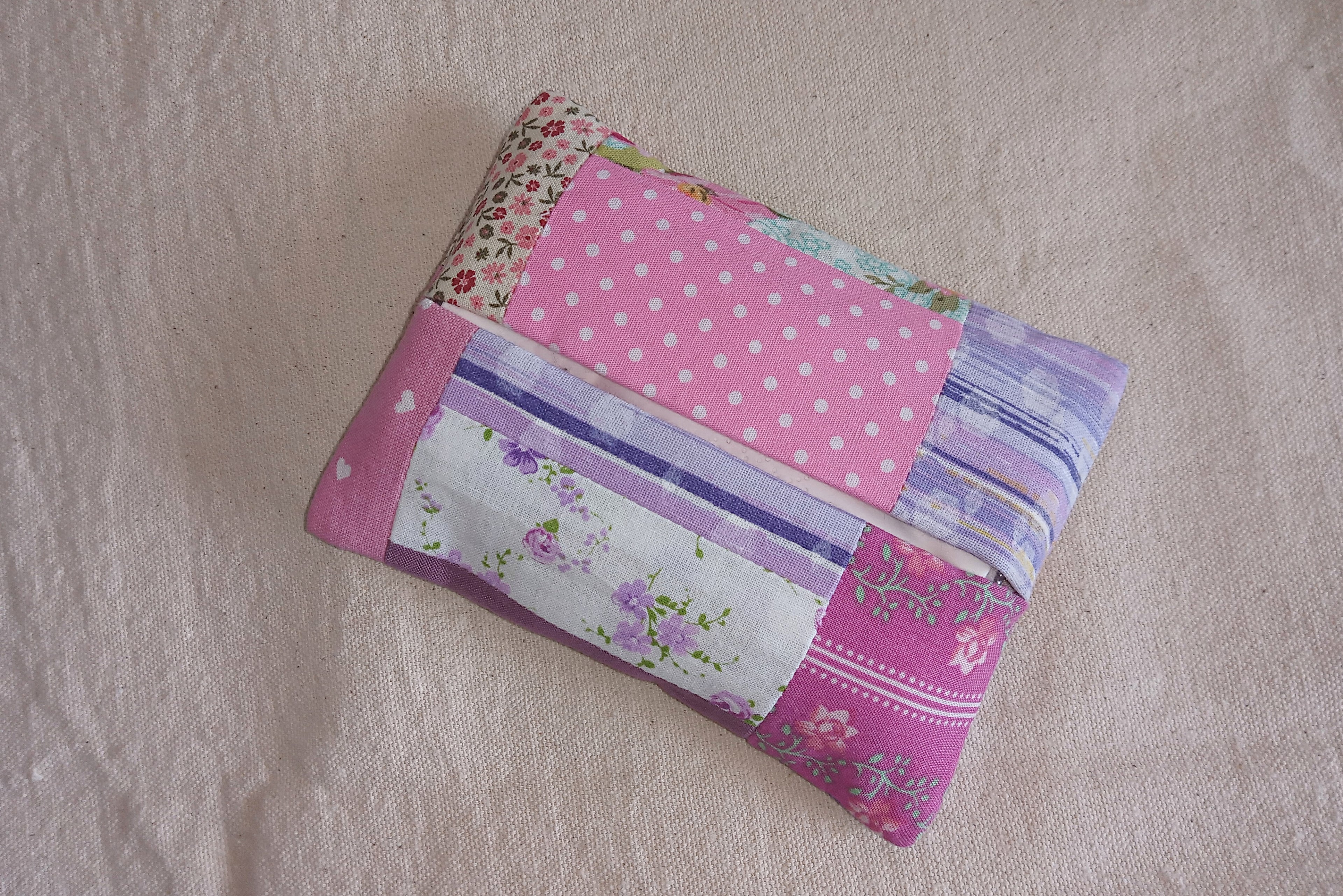 Porta fazzolettini patchwork - Cotone 100%, artigianale