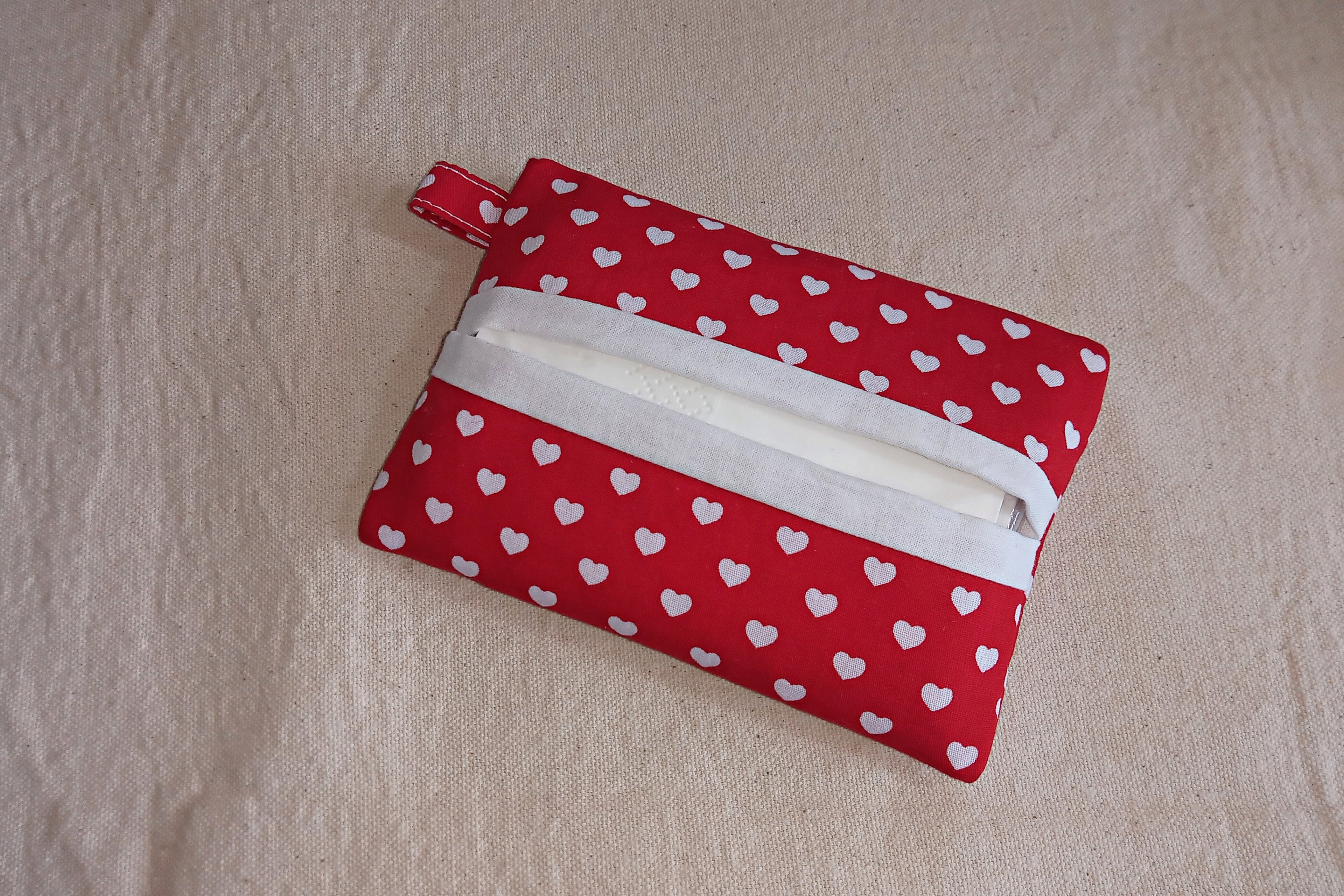 Porta fazzolettini da borsa - cotone 100%, artigianale (Varie fantasie)