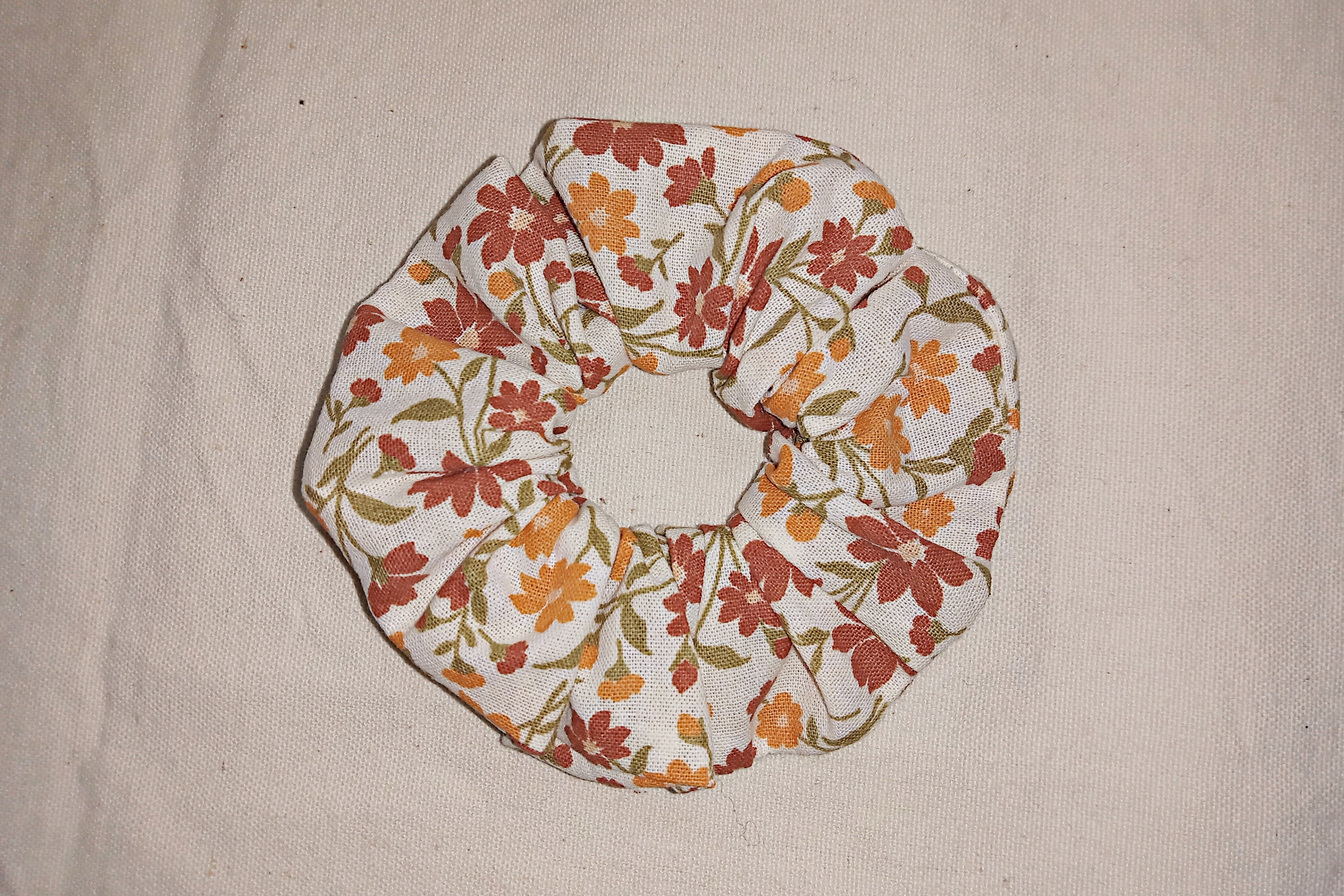Scrunchie elastico per capelli piccolo - Cotone 100% artigianale