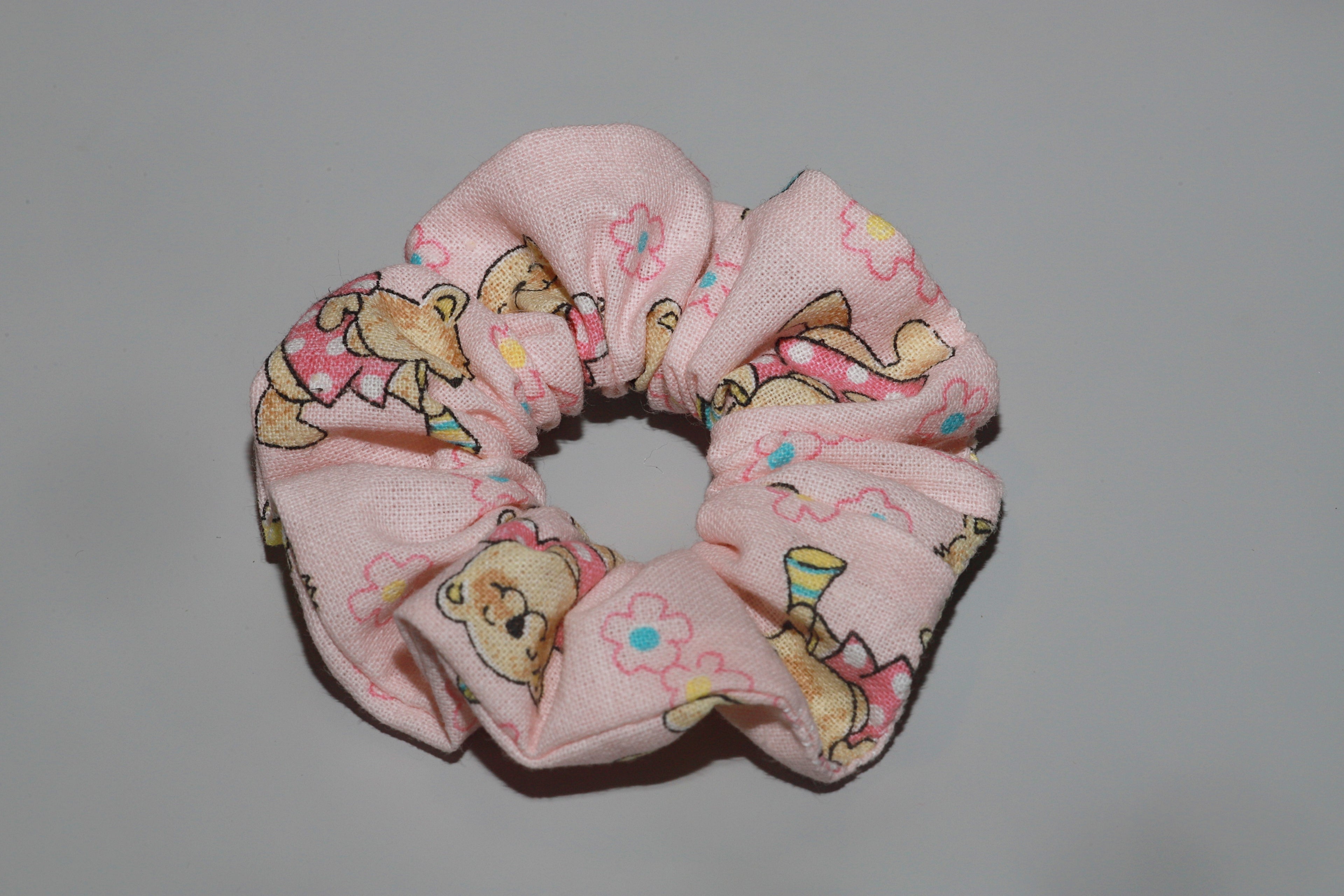 Scrunchie elastico per capelli piccolo - Cotone 100% artigianale