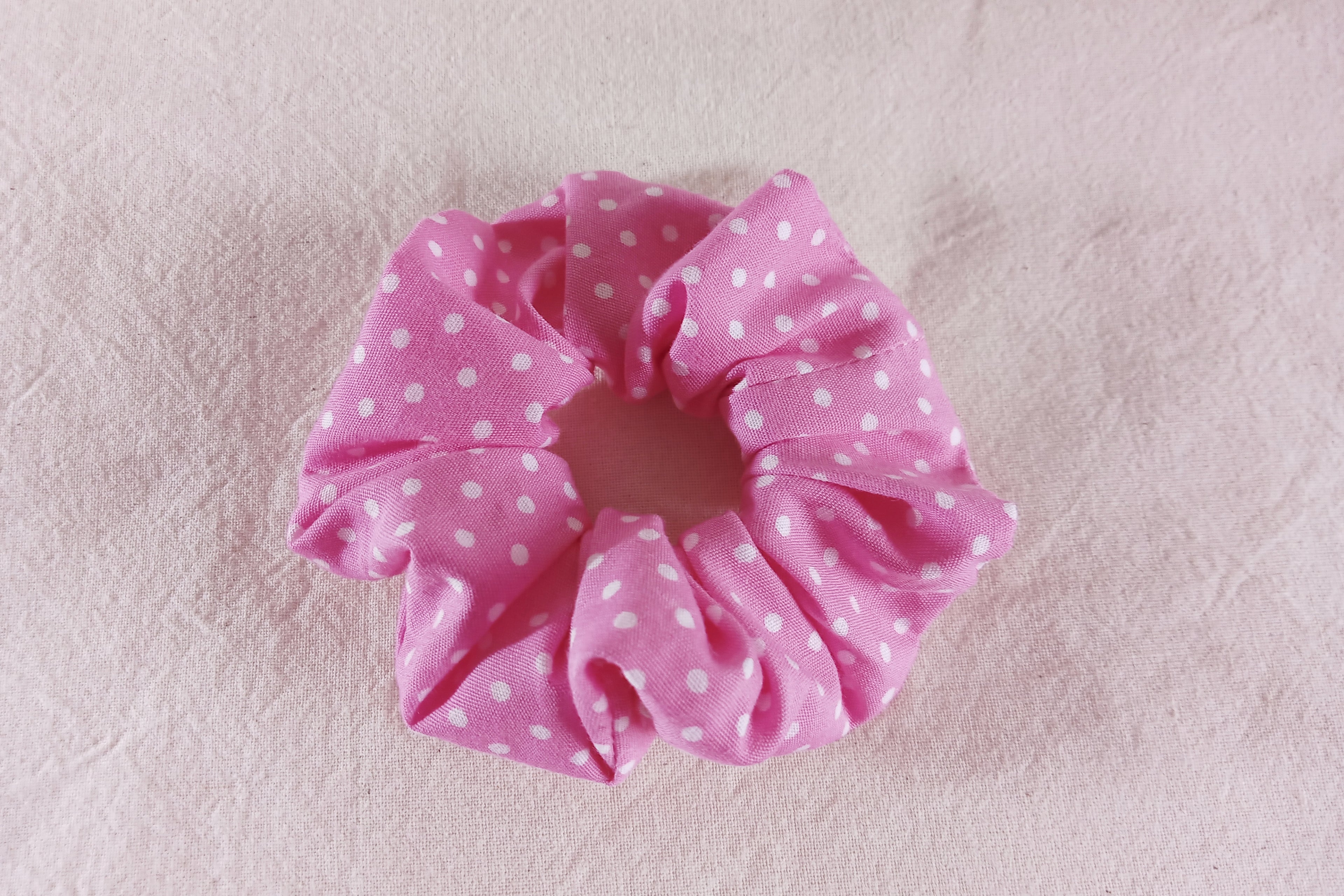 Scrunchie elastico per capelli piccolo - Cotone 100% artigianale