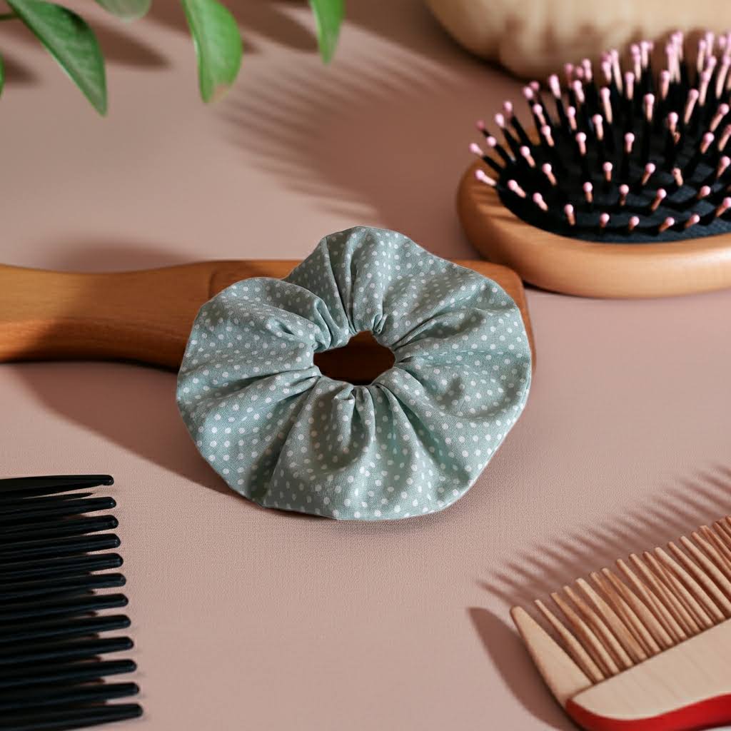 Scrunchie elastico per capelli Regular - Cotone 100% artigianale