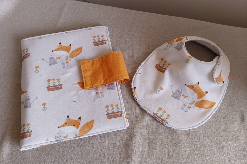 Set nascita Piccola Volpe – sfondo greige